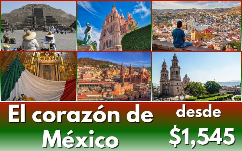 morelia michoacan guanajuto Zacatecas San Miguel de Allende Basílica de Guadalupe Teotihuacán