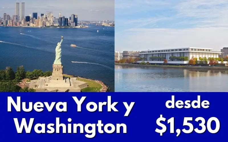 Estatua de la libertad y Centro John F. Kennedy para las Artes Escénicas