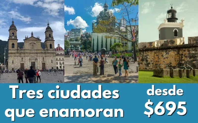 Castillo de San Felipe, plaza botero y monserrate