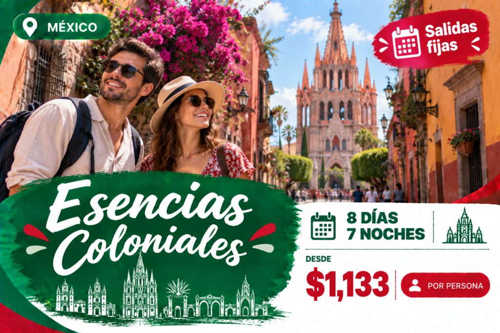 Esencias coloniales 8 días/7 noches 4 Esencias coloniales 8 días/7 noches