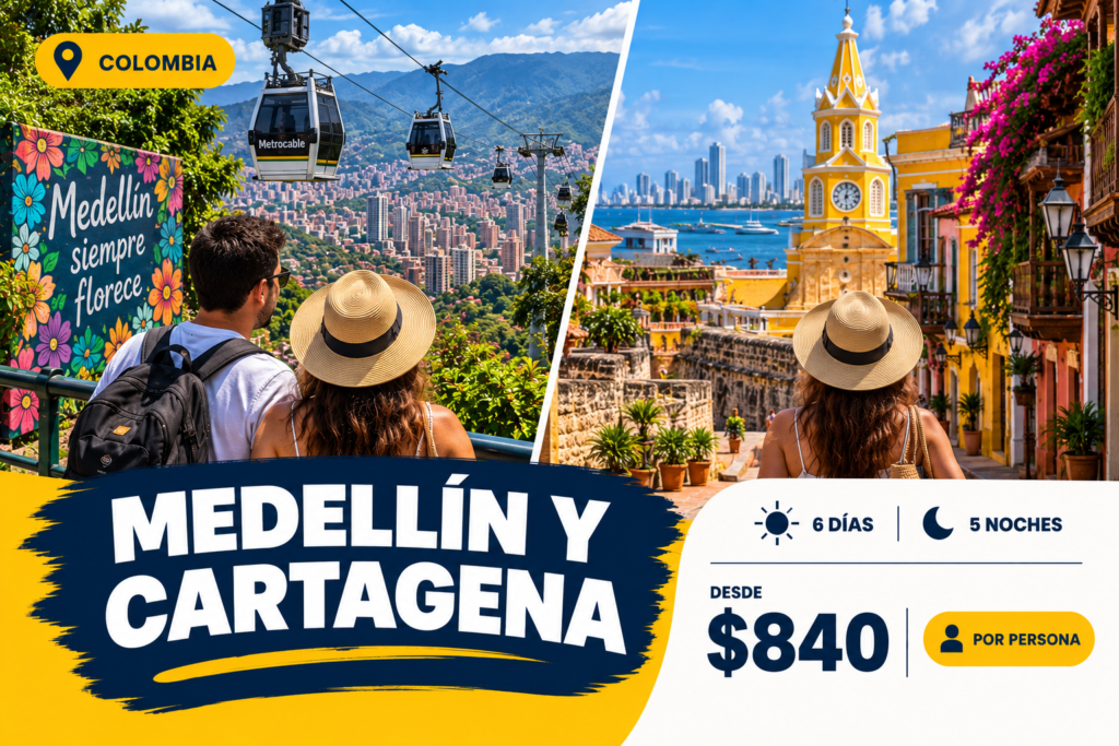 Medellín y Cartagena 6 días/5 noches 2 medellin y cartagena
