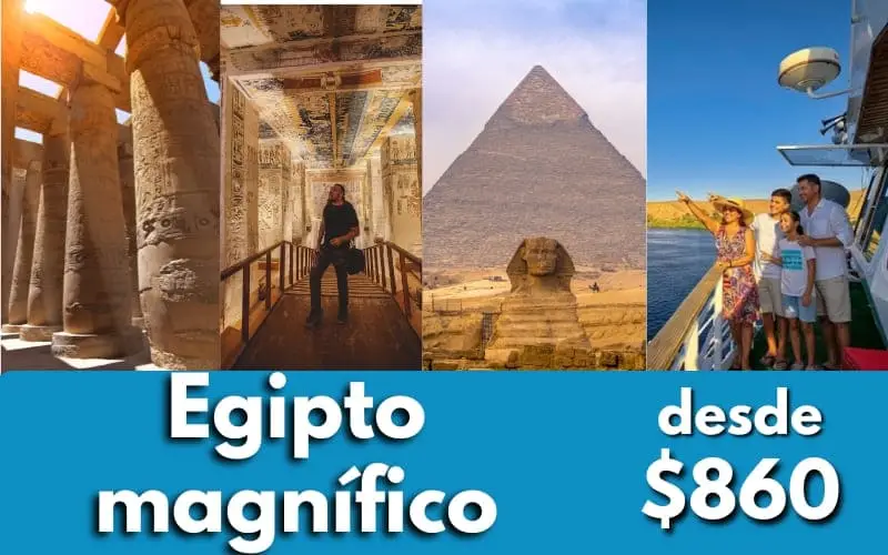 Templos de Karnak Crucero por el Nilo Valle de los Reyes Pirámides de Guiza + Gran Esfinge