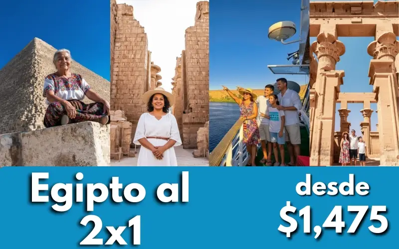 Pirámides de Guiza,Templos de Karnak, Crucero por el río Nilo y Templo de Filae
