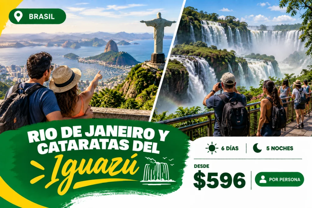 Rio de Janeiro y Cataratas del Iguazú 6 días/5 noches