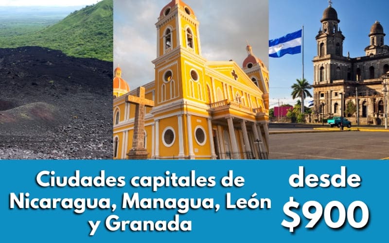CIUDADES CAPITALES DE NICARAGUA MANAGUA, LEÓN Y GRANADA 6 DÍAS / 5 NOCHES 2 Ciudades capitales de Nicaragua, Managua, León y Granada