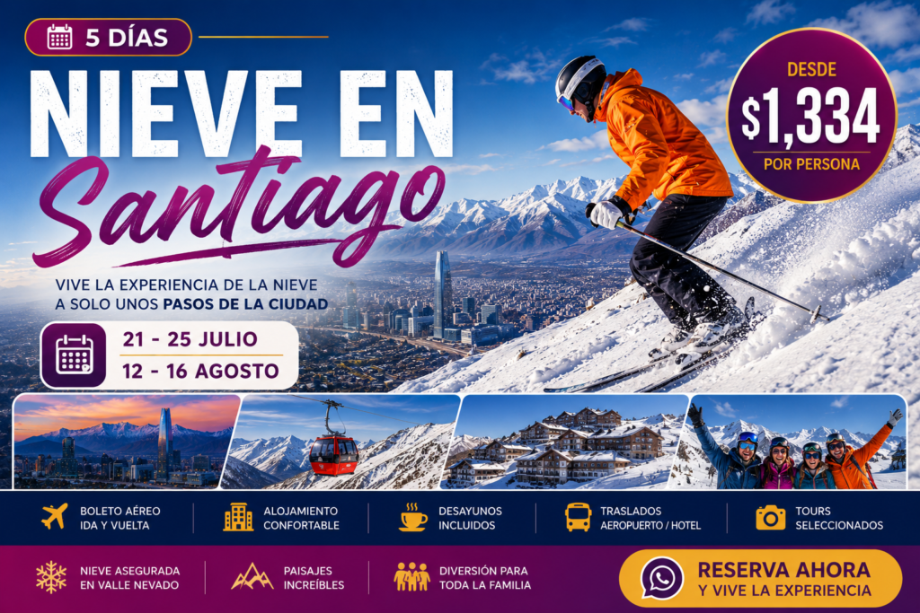 Nieve y aventura en Santiago