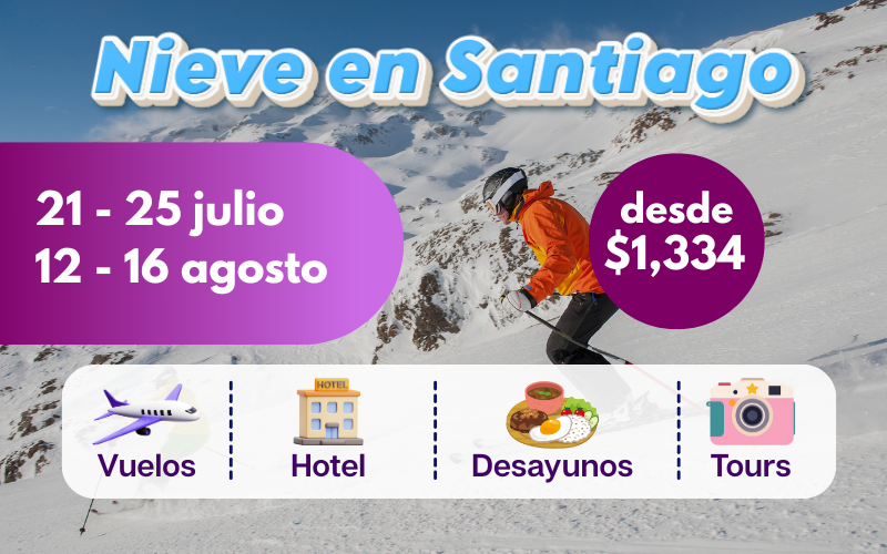 paquete de viaje a santiago de chile 5 dias y 4 noches