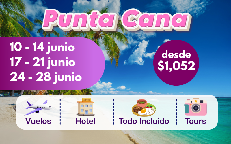 paquete a punta cana 5 días y 4 noches