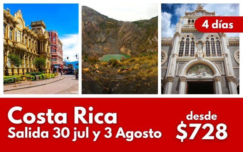 Costa rica de 4 dias desde El Salvador