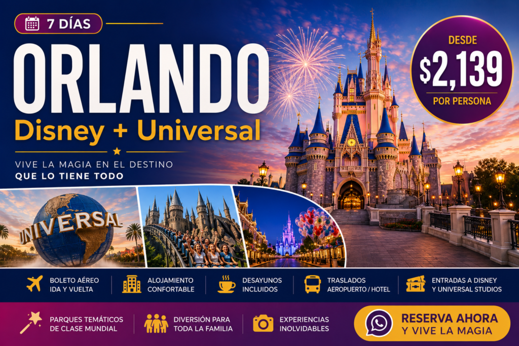 Vive la magia en Orlando